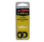 AGS 1/2^/M12 Rubber/Metal ODP Gasket 2pc carded